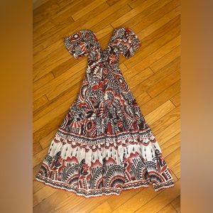 Anthropologie tiered maxi dress. Size XS